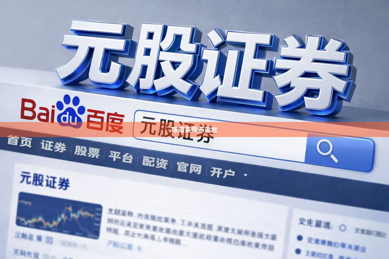 陈滋英同志逝世